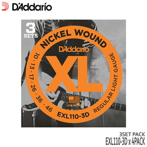 �G���L�M�^�[�� �_�_���I EXL110-3D 4�p�b�N�i12�Z�b�g�j 10-46 ���M�����[���C�g D'Addario�y���[���֑��������z