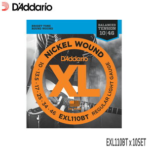 �G���L�M�^�[�� �_�_���I EXL110BT 10�Z�b�g 10-46 ���M�����[���C�g D'Addario�y���[���֑��������z