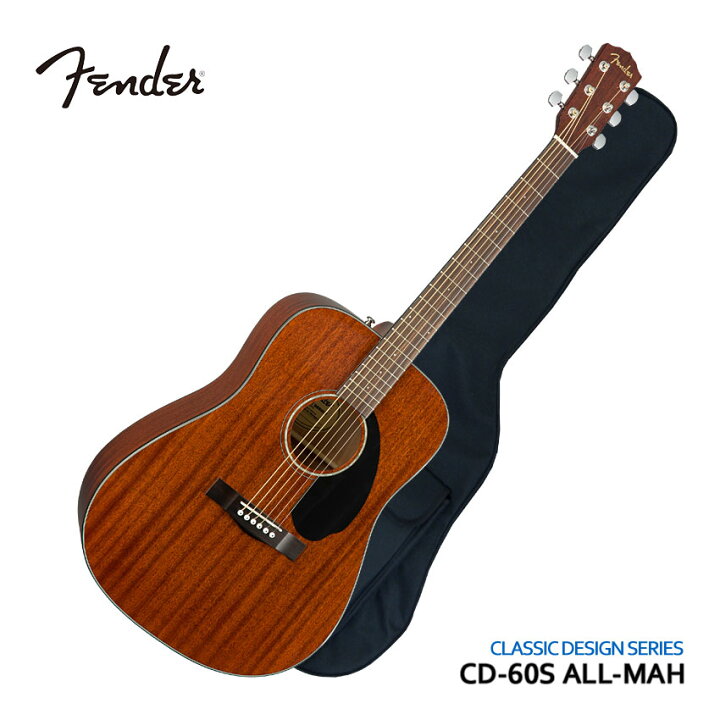 楽天市場】Fender アコースティックギター CD-60S Dreadnought All 