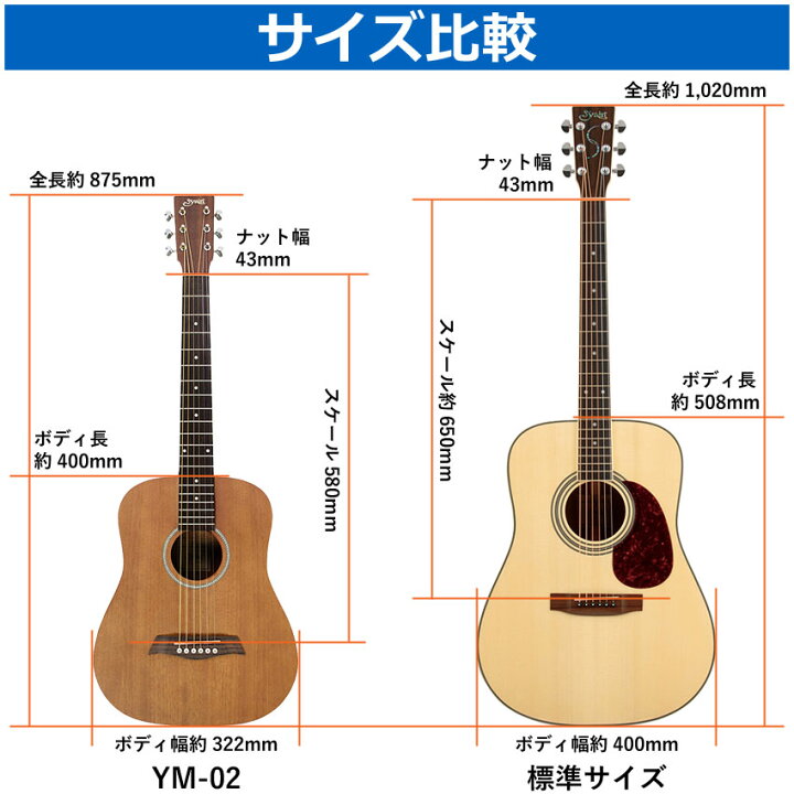 楽天市場】【ソフトケース付】S.Yairi ミニアコースティックギター YM 