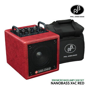 ��p�P�[�X�t PHIL JONES BASS �x�[�X�A���v NANOBASS X4C RED �i�m�x�[�X PJB