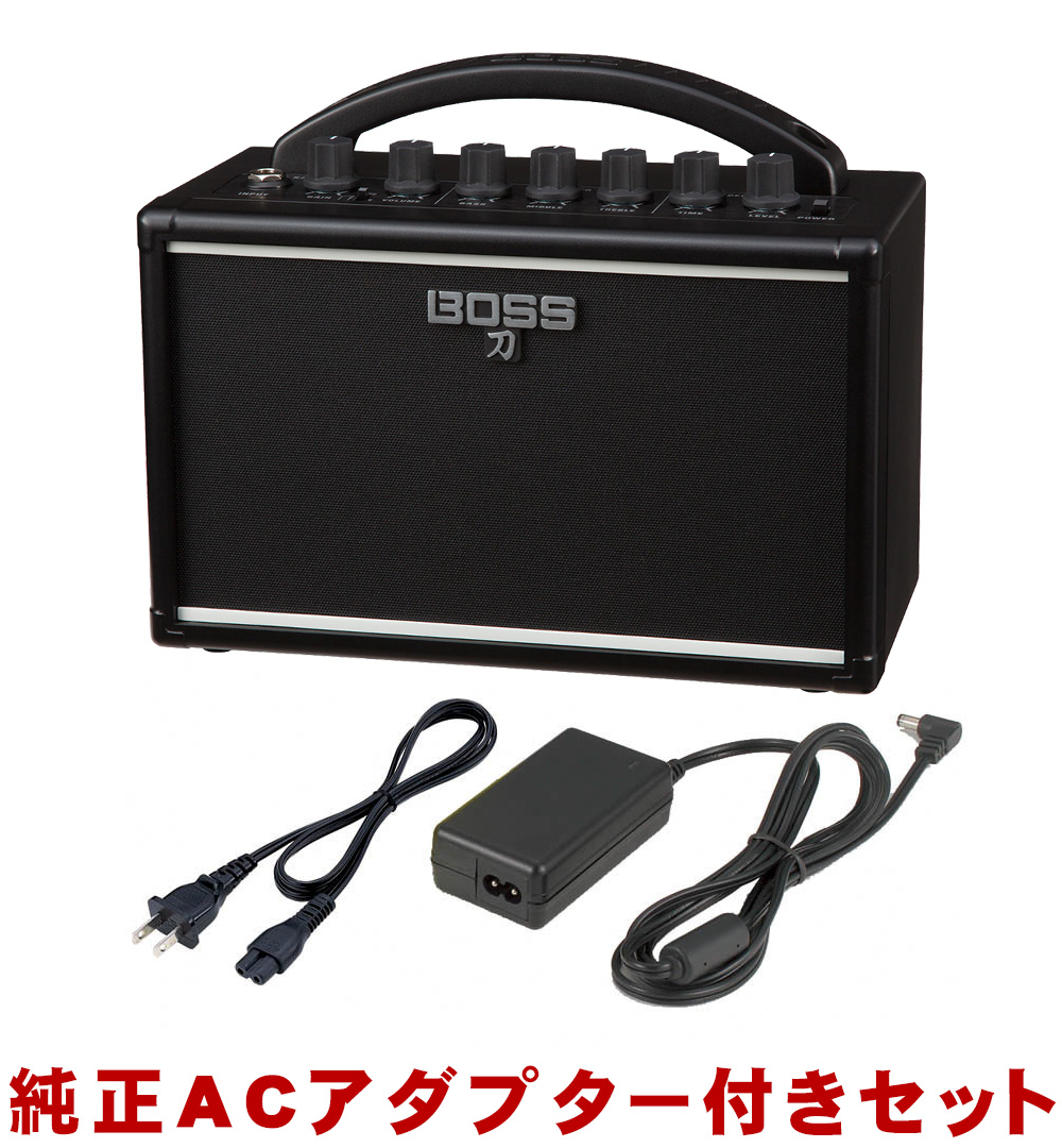 在庫あり【送料無料】BOSS ミニギターアンプ KATANA MINI (純正ACアダプター付きセット)ディストーション内蔵 アンプ