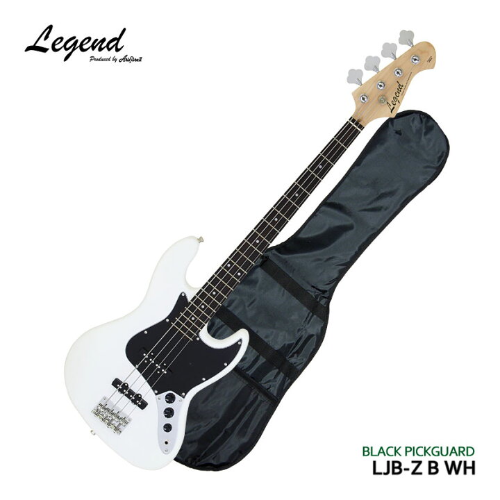 楽天市場】Legend ベースギター エレキベース LJB-Z B WH ジャズベース 