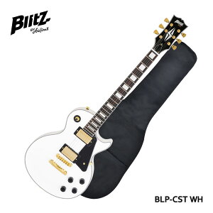 Blitz エレキギター BLP-CST WH レスポールカスタム ブリッツ 初心者向け 入門用