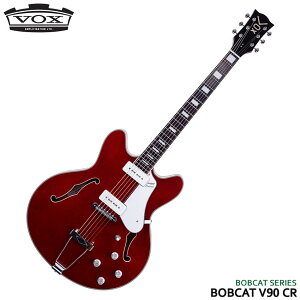 在庫あり【送料無料】VOX セミアコースティックギター Bobcat V90 CR