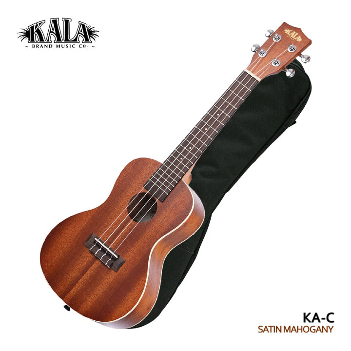 楽天市場】KALA コンサートウクレレ KA-C ギアペグ ギグバッグ付 カラ 