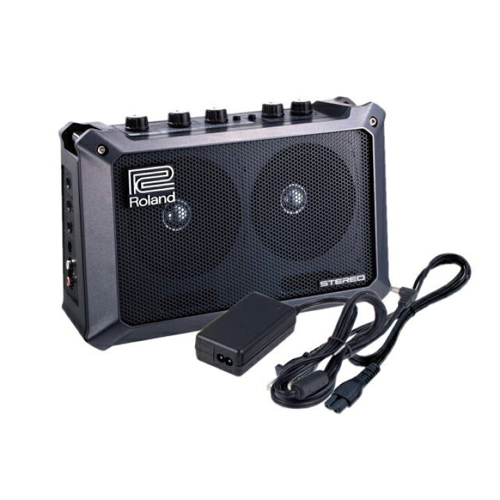 大人気ギターアンプ Roland MOBILE CUBE 電源アダプター&専用カバー 