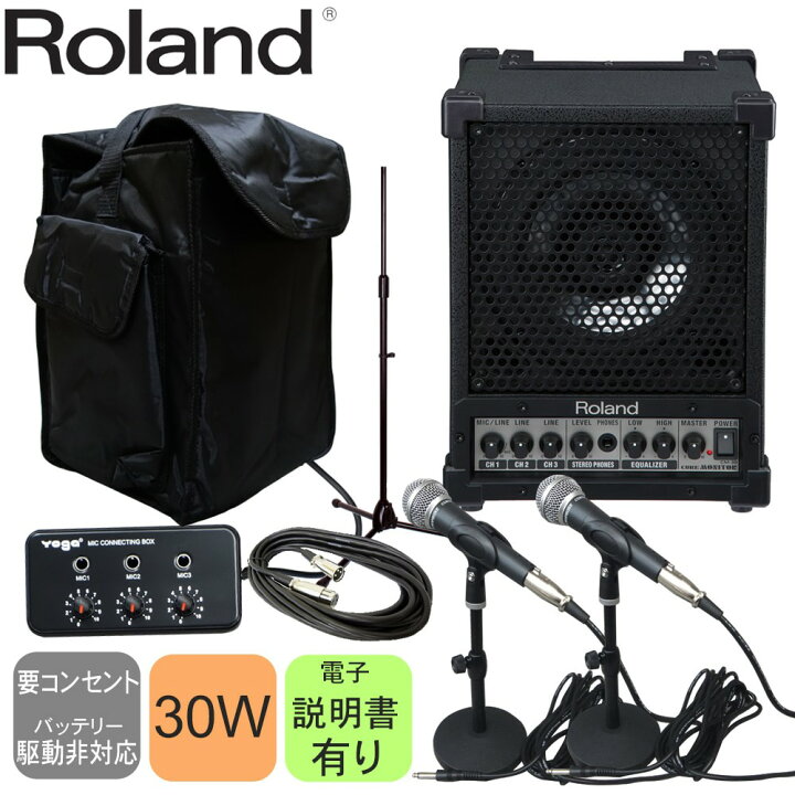 楽天市場】ローランド Roland 出力30Wモニタースピーカー(有線マイク2 