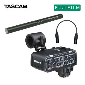 TASCAM CA-XLR2d-F カメラ用ミキサー + ガンマイク 声収録セット