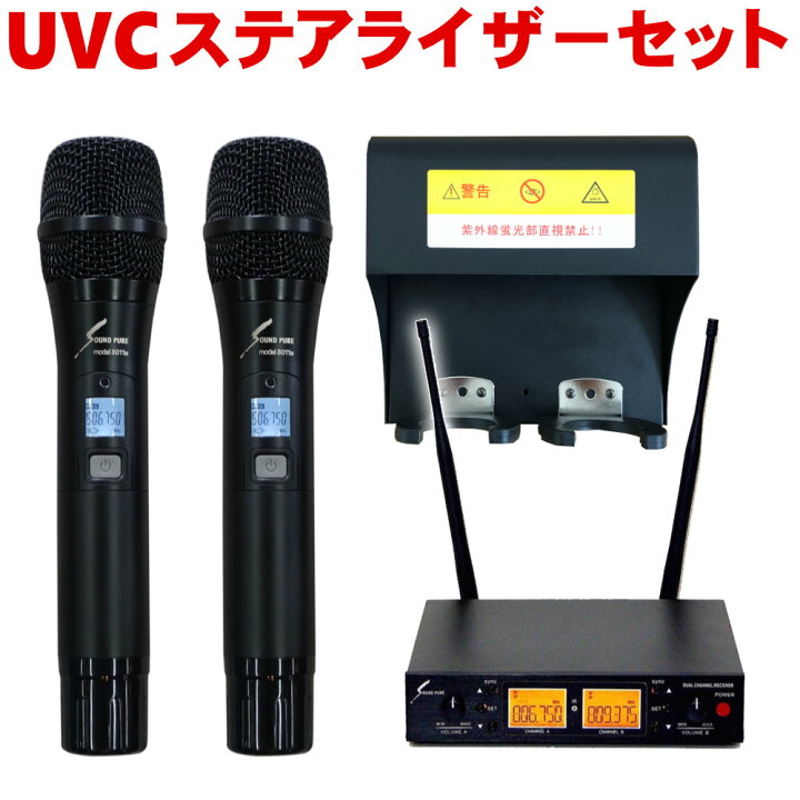 楽天市場】8/18はエントリーで最大P4倍☆SOUNDPURE ワイヤレスマイク2 