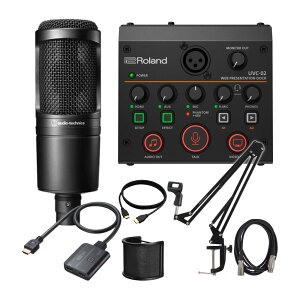 Roland I[fBIC^[tFCX UVC-02 + audio-technica RfT[}CN AT2020