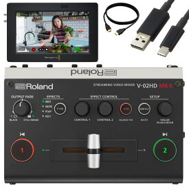 Roland V-02HDmk2 + BlackmagicDesign VideoAssist5　モニターセット