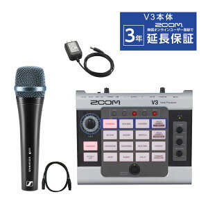 ZOOM V3 + �{�[�J���}�C�N SENNHEISER e835 �}�C�N�P�[�u���t���Z�b�g