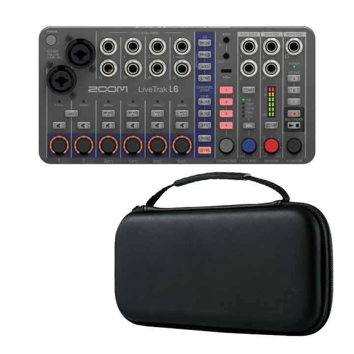 楽天市場】ZOOM ズーム LiveTrak L-6 / L6 ミキサー型MTR セミハード 