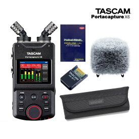 TASCAM Portacapture X6 (ソフトケース+ウィンドスクリーン+Bluetoothアダプター AK-BT1+保護フィルムセット)
