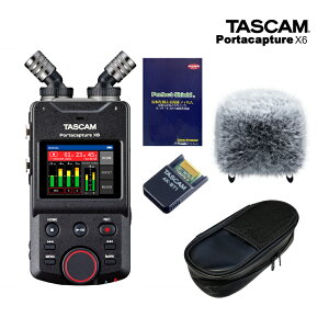 TASCAM Portacapture X6 (ソフトケース+ウィンドスクリーン+Bluetoothアダプター AK-BT1+保護フィルムセット)