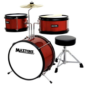 即納可能■ドラムセット 子供用 ミニ ドラムセット MAXTONE　MX-60　RED(レッド)　ジュニア(キッズ)ドラムセット
