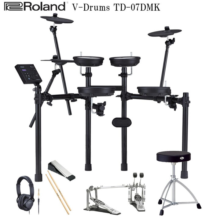 楽天市場】Roland ローランド 電子ドラムセット TD-07DMK V-Drums 