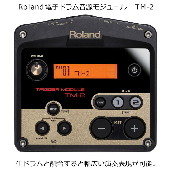 楽天市場】Roland（ローランド）デジタルドラム音源モジュール TM-2 