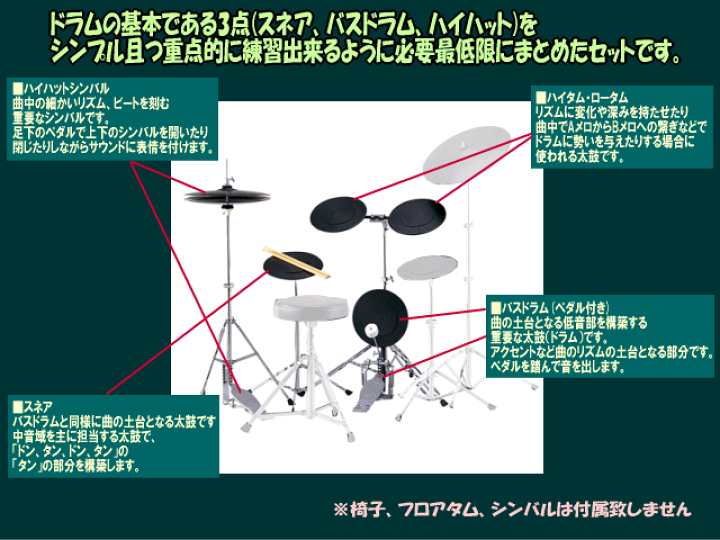 楽天市場】3/25はエントリーで最大P5倍☆トレーニングドラム 練習