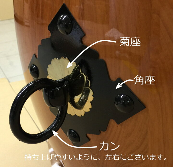楽天市場】宮太鼓(長胴太鼓)1.4尺(42cm) やぐら台付セット 花梨材/樽胴 