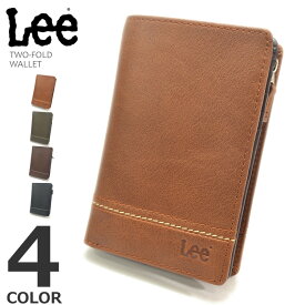 【全4色】 LEE リー ステッチデザイン 二つ折り財布 L字ファスナー メンズ レディース 男女兼用