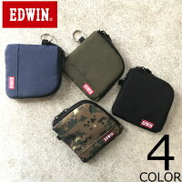 【全4色】 EDWIN エドウィン コンパクトウォレット 財布 小銭入れ コインケース 小さい財布 メンズ レディース 男女兼用
