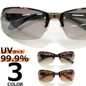 【全3色】 サングラス 伊達メガネ ちょい悪 オラオラ系 強面 ハーフリム ミラーレンズ メンズ レディース