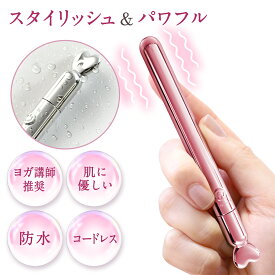 【今だけレビューで特典配布中】 電マ 人気 デンマ 強力 【ヨガ講師推奨★肌に優しい素材】ハンディマッサージャー ペン型 マッサージ機 コードレス 小型 防水 振動マシン 電動マッサージ 電動マッサージ器