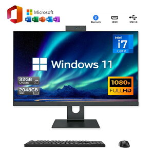 �f�X�N�g�b�v�p�\�R�� ��̌^pc 23.8�^ �t��HD�t����̌^ �f�X�N�g�b�v�p�\�R�� �C���e�� Core i5�yWindows 11���ځzUSB 2.0 USB 3.0 5G WIFI���� ��̌^�p�\�R�� �������[16GB SSD 256GB