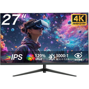 27C` IPSpl 4K(3840x2160)𑜓x zCgJ[tj^[ HDMI DP USB Type-C(ő65Wd) HDR sRGB:100% DCI-P3:95% KVM  s{bgΉ P[u(zCg)y2Nۏ؁z