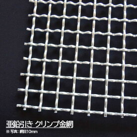 金網 亜鉛引き クリンプ金網 線径3.2mm 網目30mm 幅910mm 長さ15m 一巻