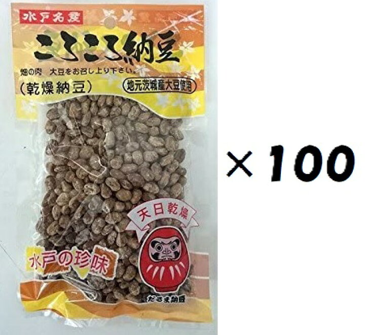 楽天市場】（100袋セット）だるま食品 水戸名産 ころころ納豆×100袋 