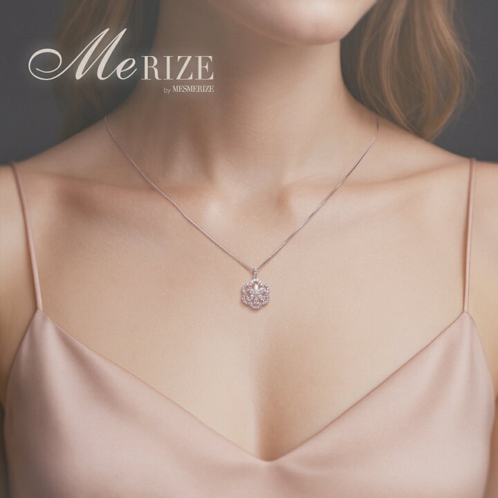 楽天市場】天然ダイヤモンド 0.7ct パヴェ フラワー ネックレス ペア 