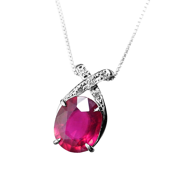 楽天市場】【超特価】大粒 天然 一粒 ルビー 3.0ct UP ＆ ダイヤ 
