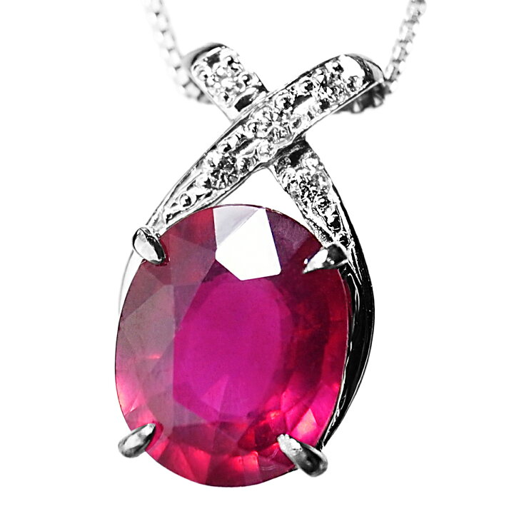 楽天市場】【超特価】大粒 天然 一粒 ルビー 3.0ct UP ＆ ダイヤ  