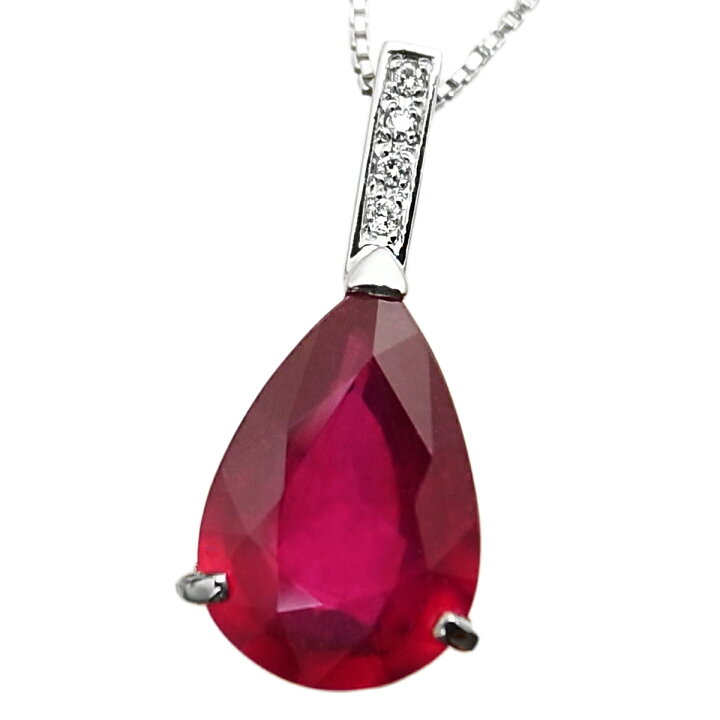 楽天市場】【超特価】大粒 天然 一粒 ルビー 4.0ct UP ＆ ダイヤ  