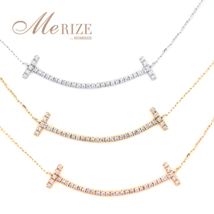 楽天市場】天然 ダイヤ 0.233ct スマイル ネックレス K18 ゴールド各色 