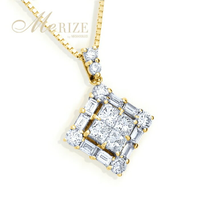 楽天市場】天然 ダイヤ 0.7ct パヴェ ネックレス K18ゴールド各色 