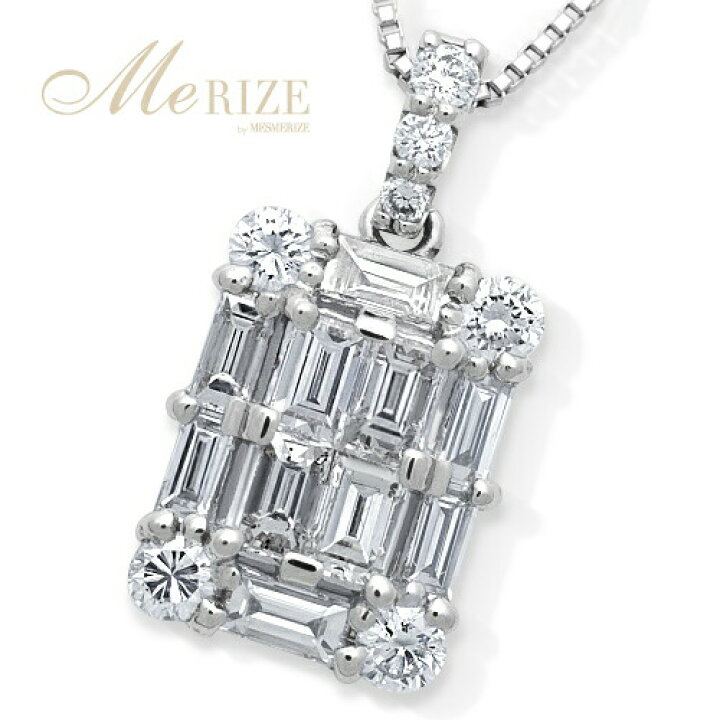 楽天市場】pt900 K18 天然 ダイヤ 0.5ct パヴェ ネックレス プラチナ 