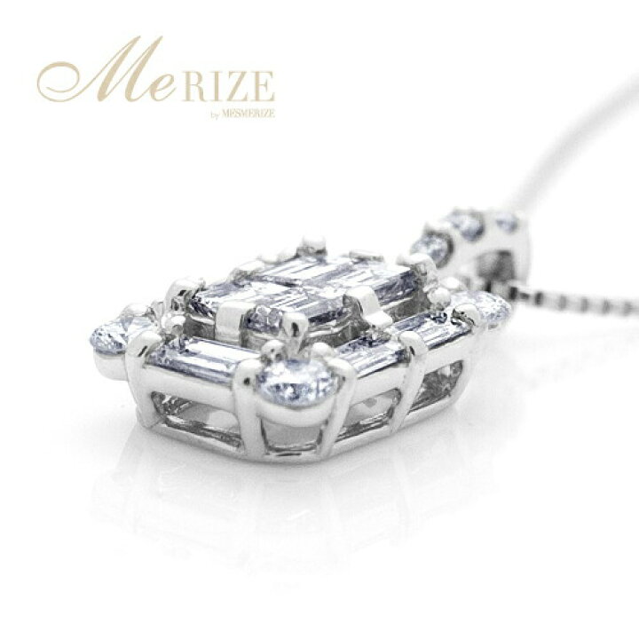 楽天市場】pt900 K18 天然 ダイヤ 0.5ct パヴェ ネックレス プラチナ 