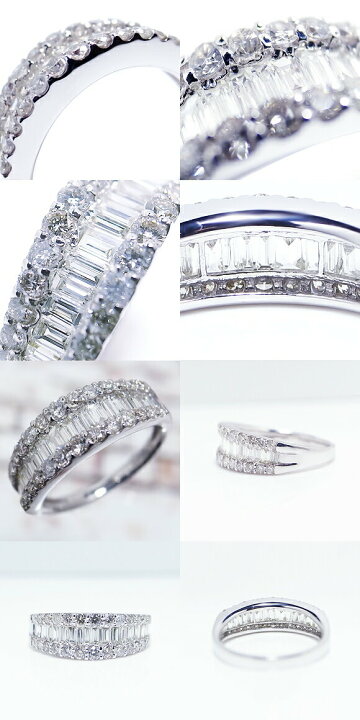 楽天市場】天然 ダイヤ 1.0ct パヴェ エタニティ リング 幅広7mm 