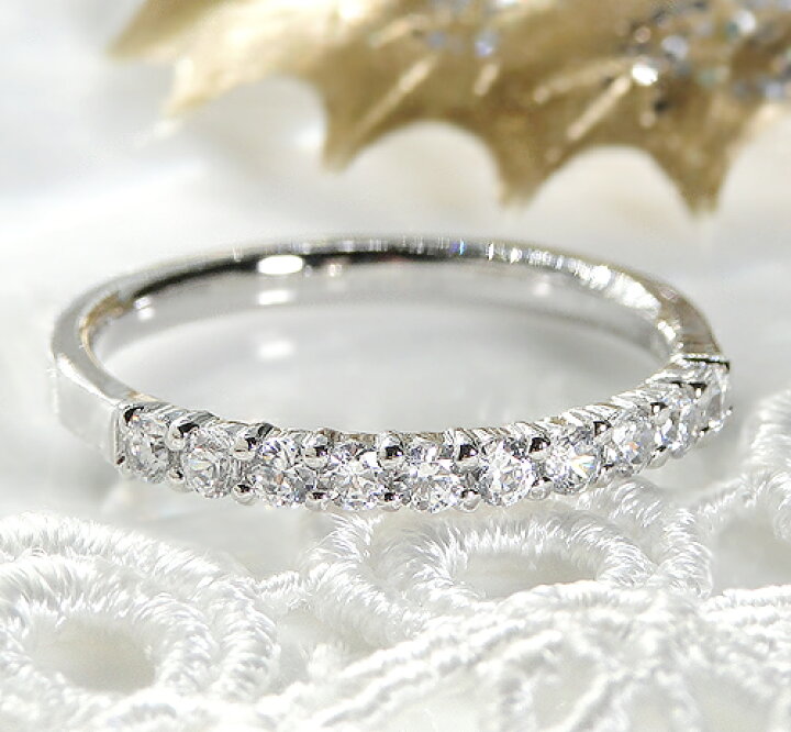 楽天市場】pt950 pt900 K18 天然 ダイヤ 0.30ct エタニティ リング  