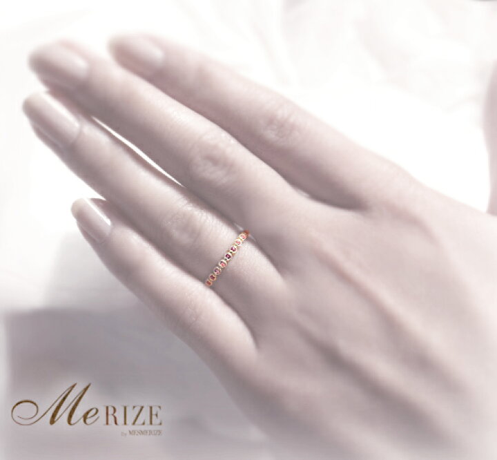 楽天市場】K18 K10 天然 ピンクサファイア 0.08ct ハーフ エタニティ  