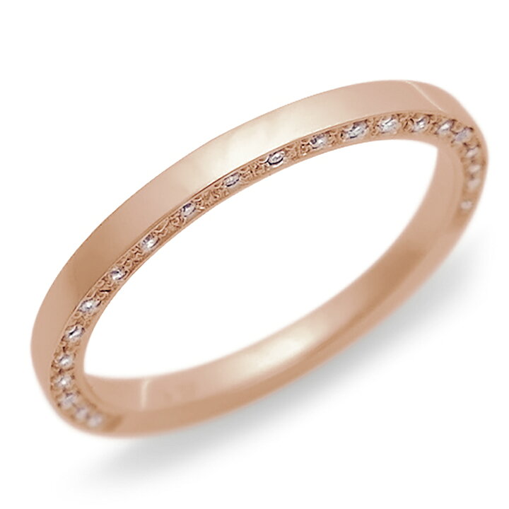 楽天市場】K18 天然 ダイヤ 0.22ct ゴールド各色 側面 ハーフ 
