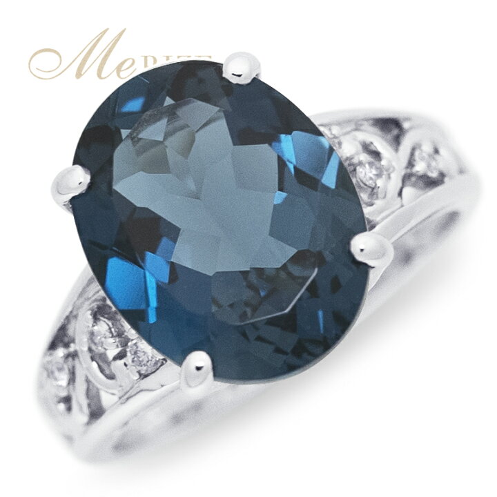 楽天市場】pt950 pt900 K18 大粒 天然 一粒 4.5ct up ロンドンブルー  