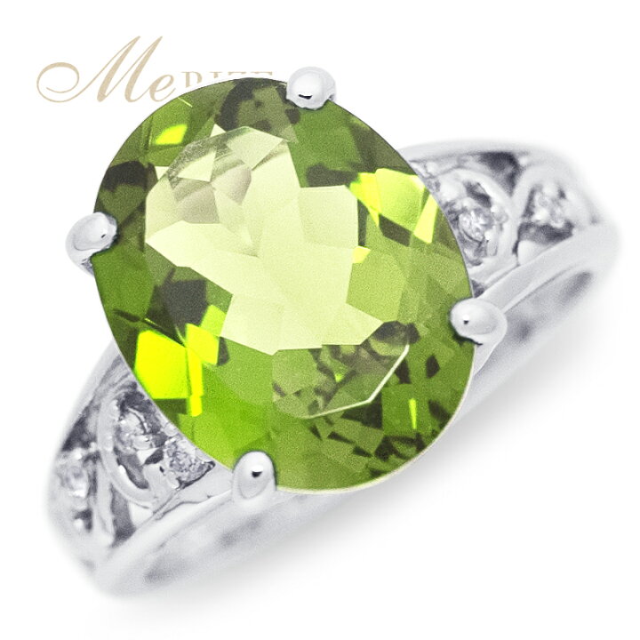 楽天市場】pt950 pt900 K18 大粒 天然 一粒 4.5ct up ペリドット 