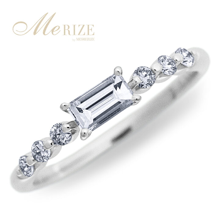 楽天市場】天然 バゲットカット ダイヤ 0.36ct リング プラチナ pt950 
