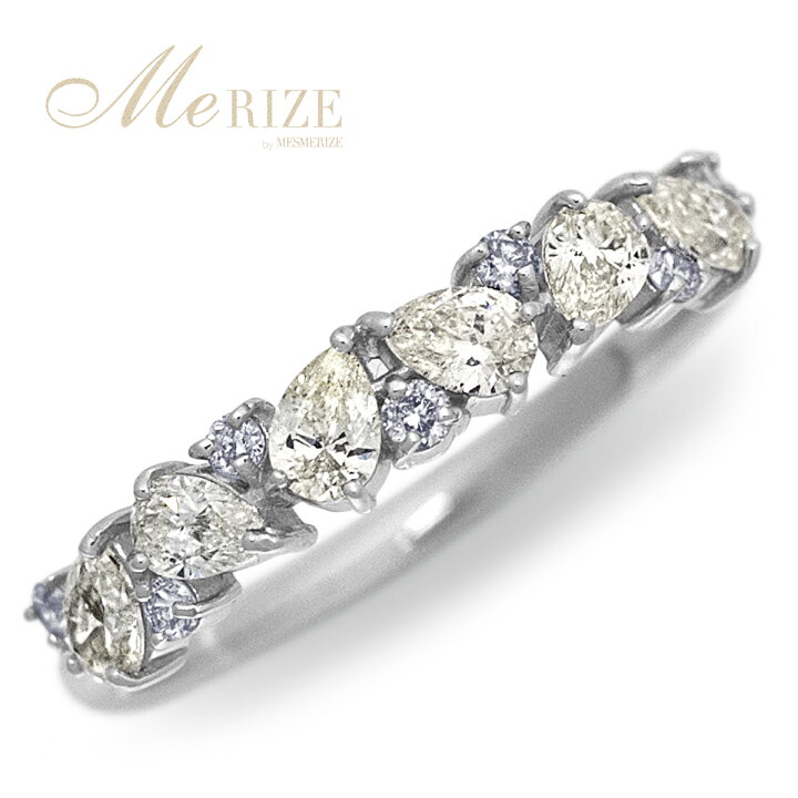 楽天市場】0.6ct 天然ダイヤモンド リング ペアーシェイプ＆ラウンド 