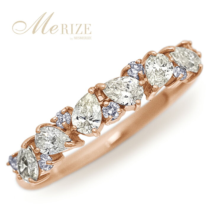 楽天市場】0.6ct 天然ダイヤモンド リング ペアーシェイプ＆ラウンド 